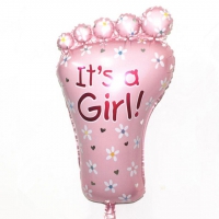 №10026 fed_Шарик нога It's a Girl(розовая)