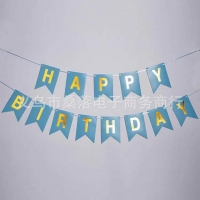 №30093 fed_Напис Happy Birthday блакитн.папір