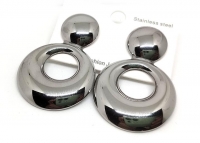 №30624 Сережки золото ST 4см