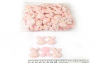 №3632 Патч зайка св.рожев.10шт 5см