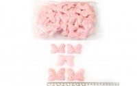 №3645 Патч метелик св.рожев. 10шт 4.5см