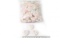 №3791 Патч серце паєтки біле 10шт 4.5см
