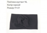 №4371 Повязка мустанг NL чорна 21х11см